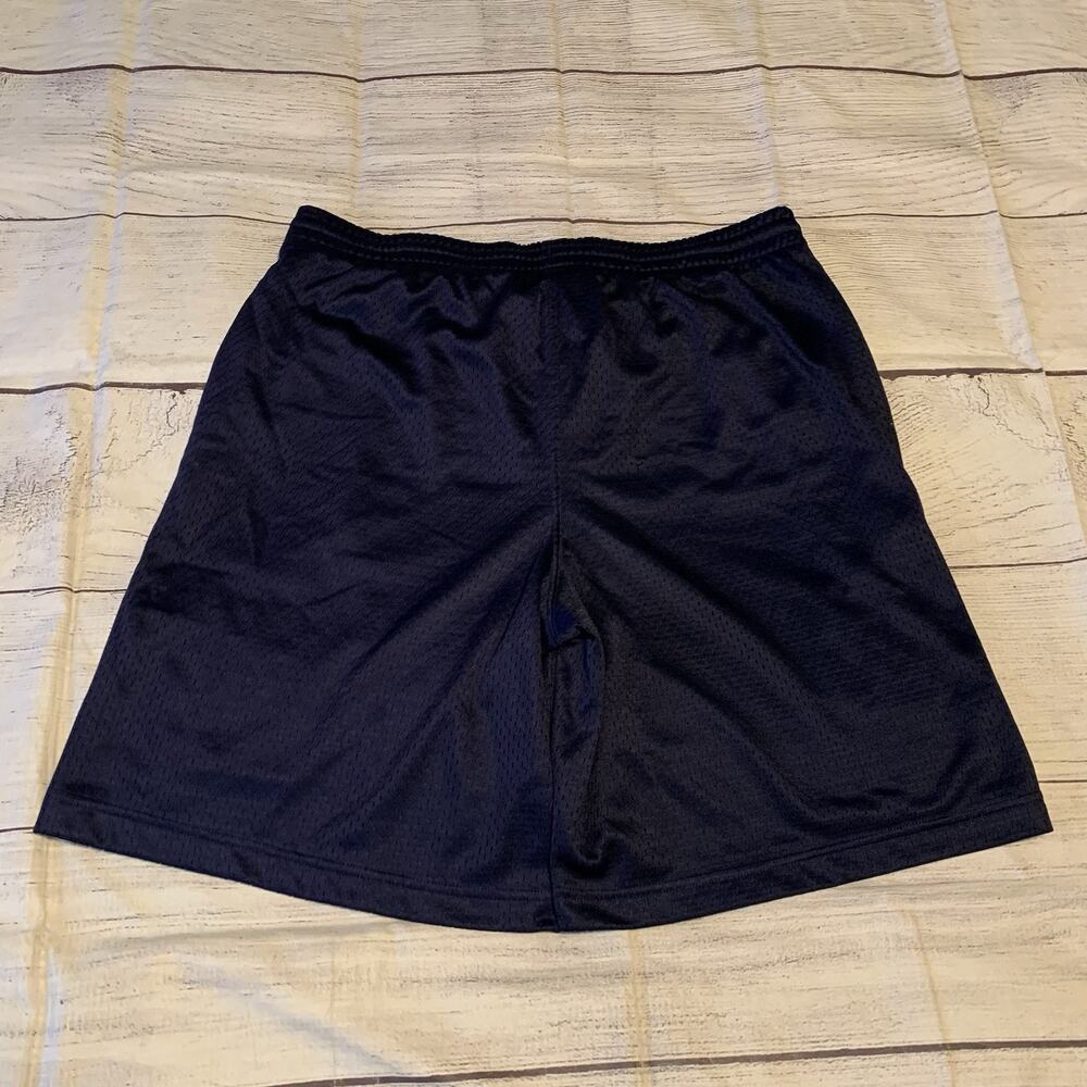 Men's Navy Athletic Shorts with Gold Logo - Picture 11 of 12